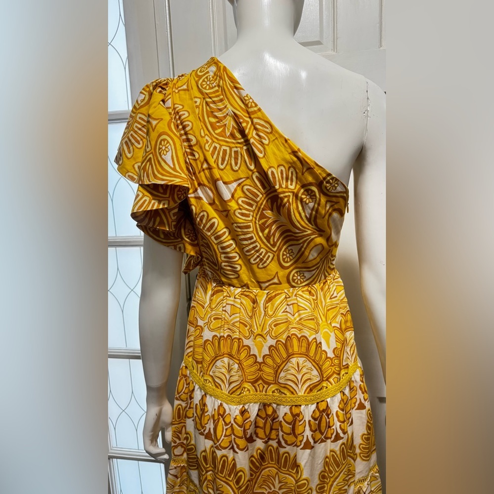 Farm Rio Ainika Tapestry One-Shoulder Maxi Dress Size XSMALL - Picture 12 of 16